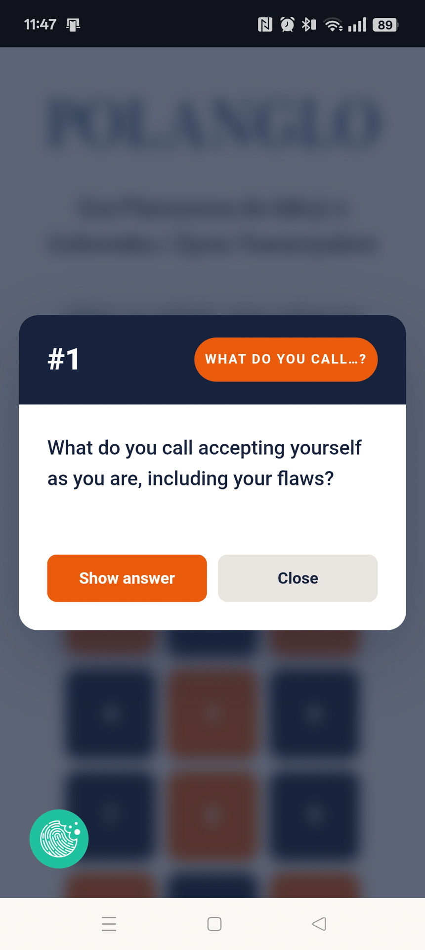Aplikacja Wąż — pytanie: What do you call...?