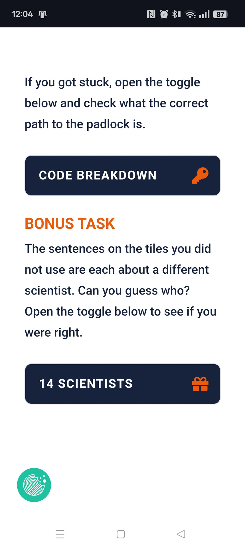 Gra Labirynt — kłódka z kodem do otwarcia