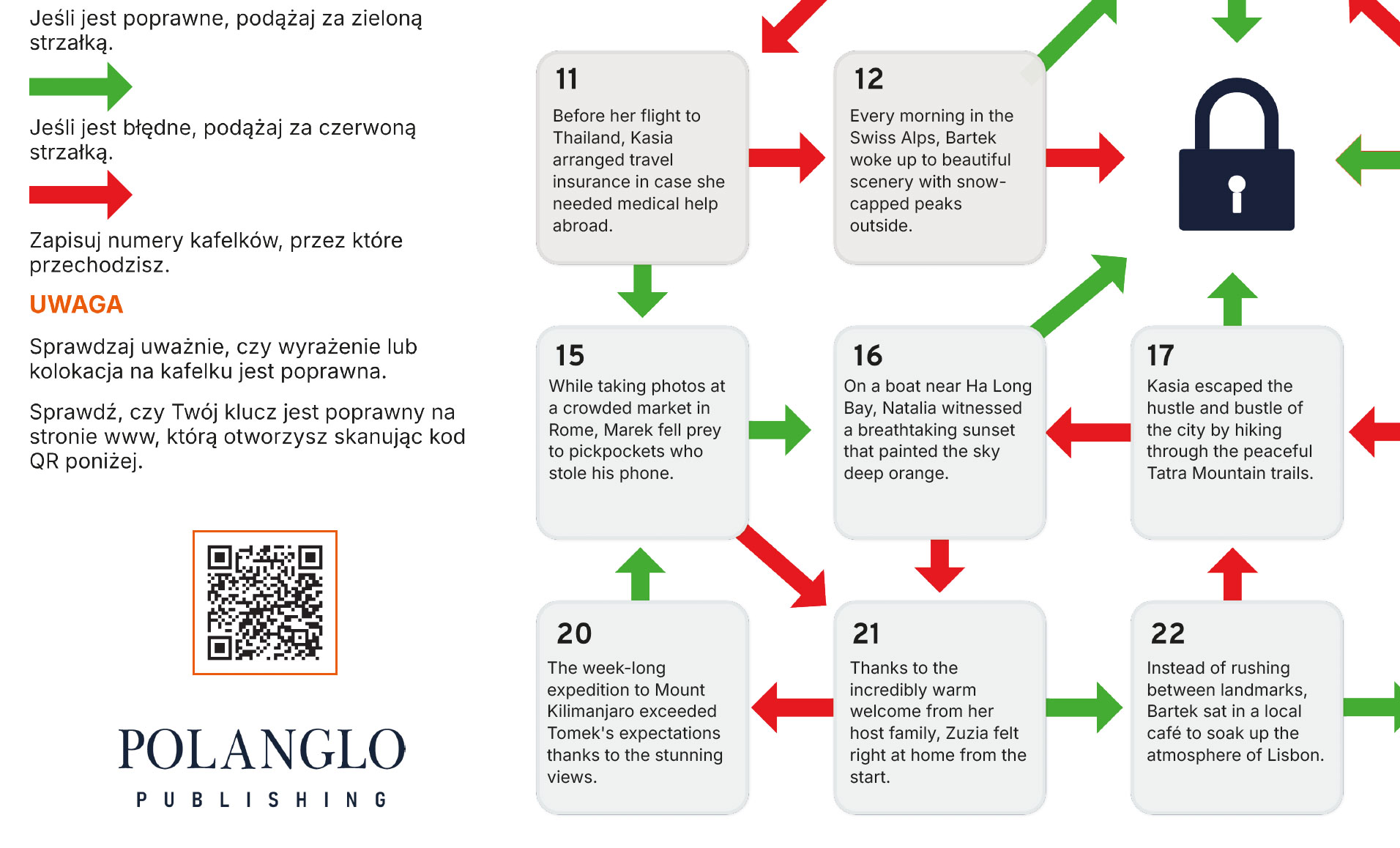 Gra Labirynt — widok planszy z kafelkami i strzałkami