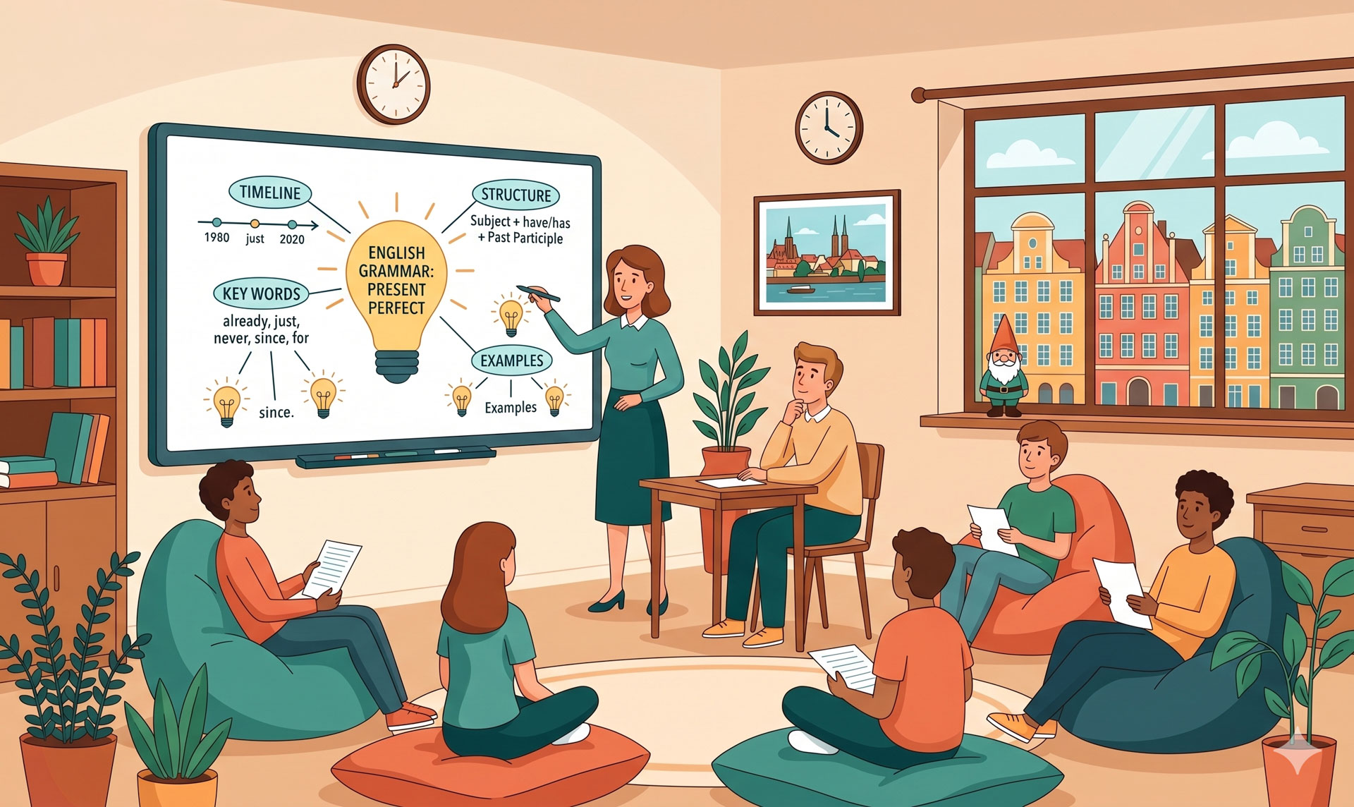 Mapa myśli na lekcji angielskiego